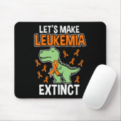 Tapis De Souris Leukemia Dinosaur Orange Ribbon Hématologue Repti (Avec souris)
