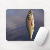 Tapis De Souris leurre de pêche devant l'eau (Avec souris)