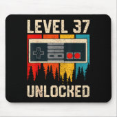 Tapis De Souris Level 37 Unlocked Video Game Controller Birthday M (Devant)