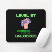 Tapis De Souris Level 67 Unlocked Gaming 6-7 School Meme Six Seven (Avec souris)