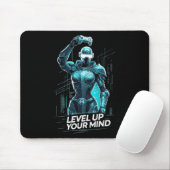 Tapis De Souris Level Up Your Mind Ai Gamer (Avec souris)