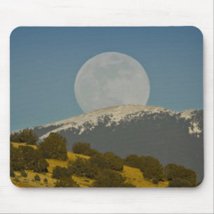 Tapis De Souris Lever de lune sur les montagnes Sangre de Cristo,