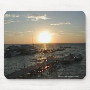 Tapis De Souris Lever de soleil à Belize Mousepad par la rhapsodi