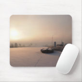 Tapis De Souris Lever de soleil d'hiver dans le mousepad (Avec souris)