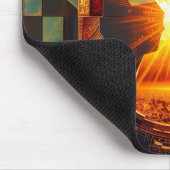 Tapis De Souris Lever de soleil dystopique (Coin)
