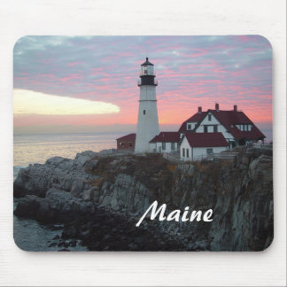 Tapis De Souris Lever de soleil Maine Mousepad de phare de