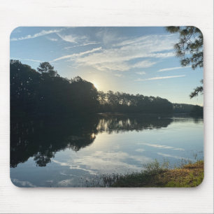 Tapis De Souris Lever de soleil sur un lac de Géorgie