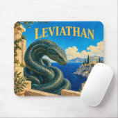 Tapis De Souris Léviathan, monstre de fantasy gothique (Avec souris)
