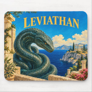 Tapis De Souris Léviathan, monstre de fantasy gothique