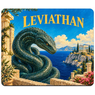 Tapis De Souris Léviathan, monstre de fantasy gothique