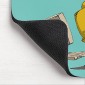 Tapis De Souris Lévitation, méditation et lecture de flûtes GNU (Coin)