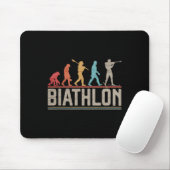 Tapis De Souris L'Évolution Du Biathlon Cible Tir Xc Skiin (Avec souris)