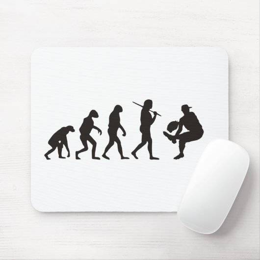 Tapis De Souris L'Évolution Du Pitcher De Baseball (Avec souris)