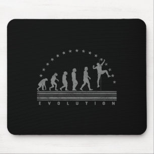 Tapis De Souris L'évolution rétro de l'escalade Hommes Bloc Boulde