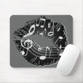 Tapis De Souris Lèvres Mousepad de musique (Avec souris)