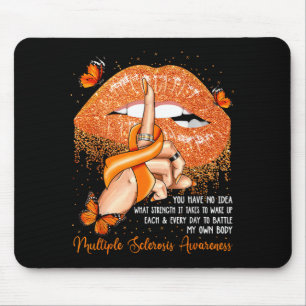 Tapis De Souris Lèvres qui dégoulinent Papillons Sensibilisation à
