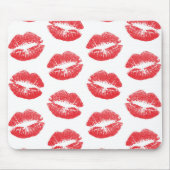 Tapis De Souris Lèvres Rouges, Motif De Lèvres, Rouge Lèvres, Bais (Devant)