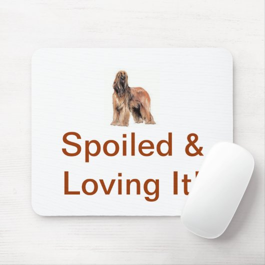 Tapis De Souris Lévrier afghan (Avec souris)