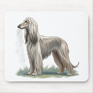 Tapis De Souris Lévrier Afghan