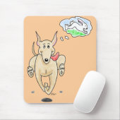 Tapis De Souris Lévrier courant Mousepad (Avec souris)