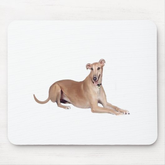 Tapis De Souris Lévrier (faon, couché) (Devant)