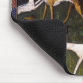 Tapis De Souris Lévriers médiévaux dans les bois profonds (Coin)