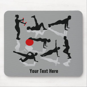 Tapis De Souris L'exercice figure (personnalisé)