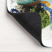 Tapis De Souris Lézard de Gaudi - mousepad floral blanc (Coin)