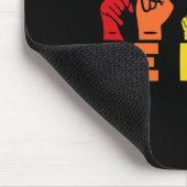 Tapis De Souris LGBT Rainbow Pride Mois ASL Be Kand Hand Sign L (Coin)