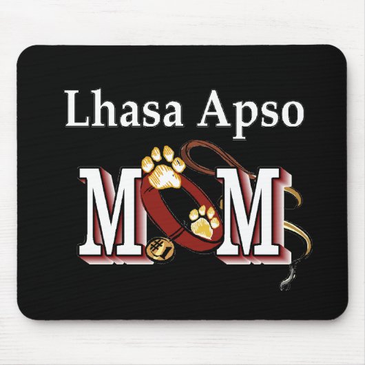 Tapis De Souris Lhasa Apso Maman Cadeaux (Devant)