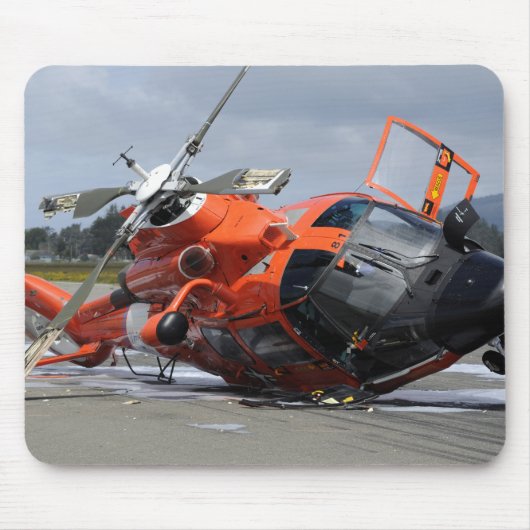 Tapis De Souris L'hélicoptère Dolphin MH-65 s'est écrasé à l'aérop (Devant)
