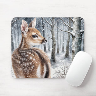 Tapis De Souris L'hiver a été découvert dans une forêt
