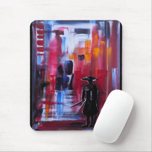 Tapis De Souris L'Horizon du Samouraï Peinture par Alfred Fox