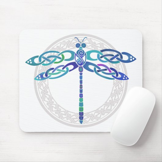 Tapis De Souris Libellule celtique (Avec souris)
