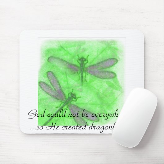 Tapis De Souris Libellule Mousepad (Avec souris)