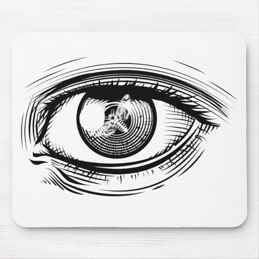 Tapis De Souris libellule oculaire (Devant)