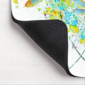 Tapis De Souris Libellule sarcelle éclaboussure  (Coin)