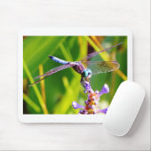 Tapis De Souris libellule turquoise et violette (Avec souris)