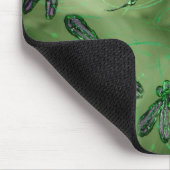 Tapis De Souris Libellules à ailes violettes (Coin)