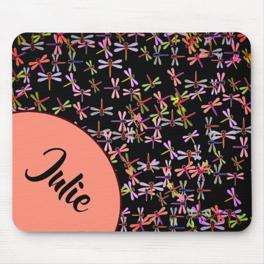 Tapis De Souris libellules colorées personnalisées (Devant)
