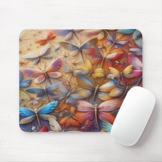 Tapis De Souris Libellules subtiles (Avec souris)