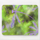 Tapis De Souris libellules violettes sur la chaux (Devant)