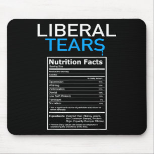 Tapis De Souris Libéral Larmes Anti Libéral Pro Trump Républicain