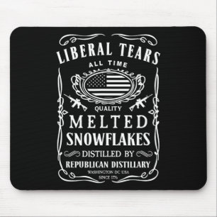 Tapis De Souris Libéral Larmes Chemise Drôle Républicain Conservat