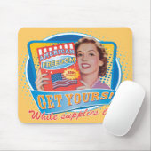 Tapis De Souris Liberté américaine rétro Mousepad (Avec souris)
