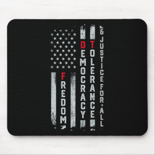 Tapis De Souris Liberté Démocratie Tolérance Justice Toutes les rè