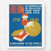 Tapis De Souris Liberté d'expression (Devant)