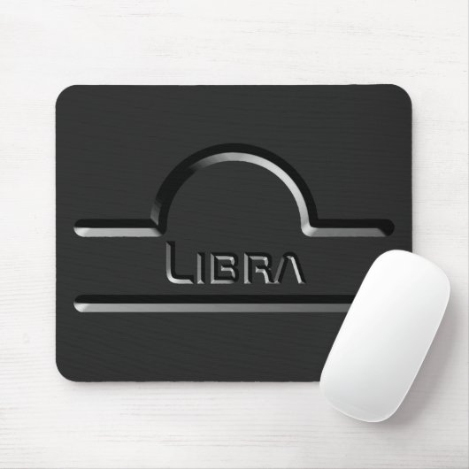 Tapis De Souris Libra, Conception abstraite du signe zodiaque (Avec souris)