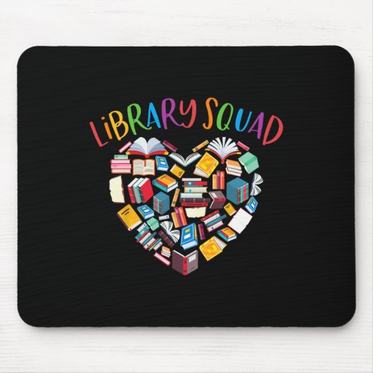 Tapis De Souris Libraire de Bookworm Book Lover (Devant)