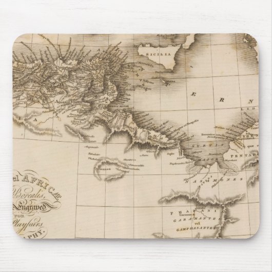 Tapis De Souris Libye, Afrique (Devant)